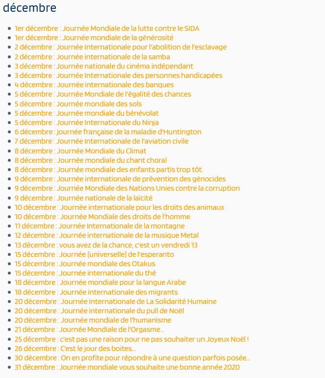 Calendrier Journée Mondiale 2023 Calendrier Des Journées Mondiales – Saint Martin Du Var