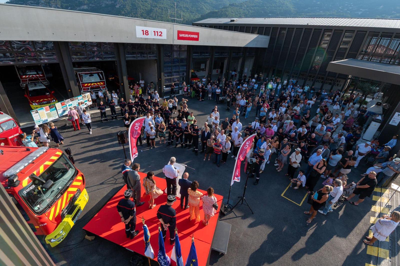 Inauguration caserne des sapeurs pompiers de Saint-Martin-du-Var