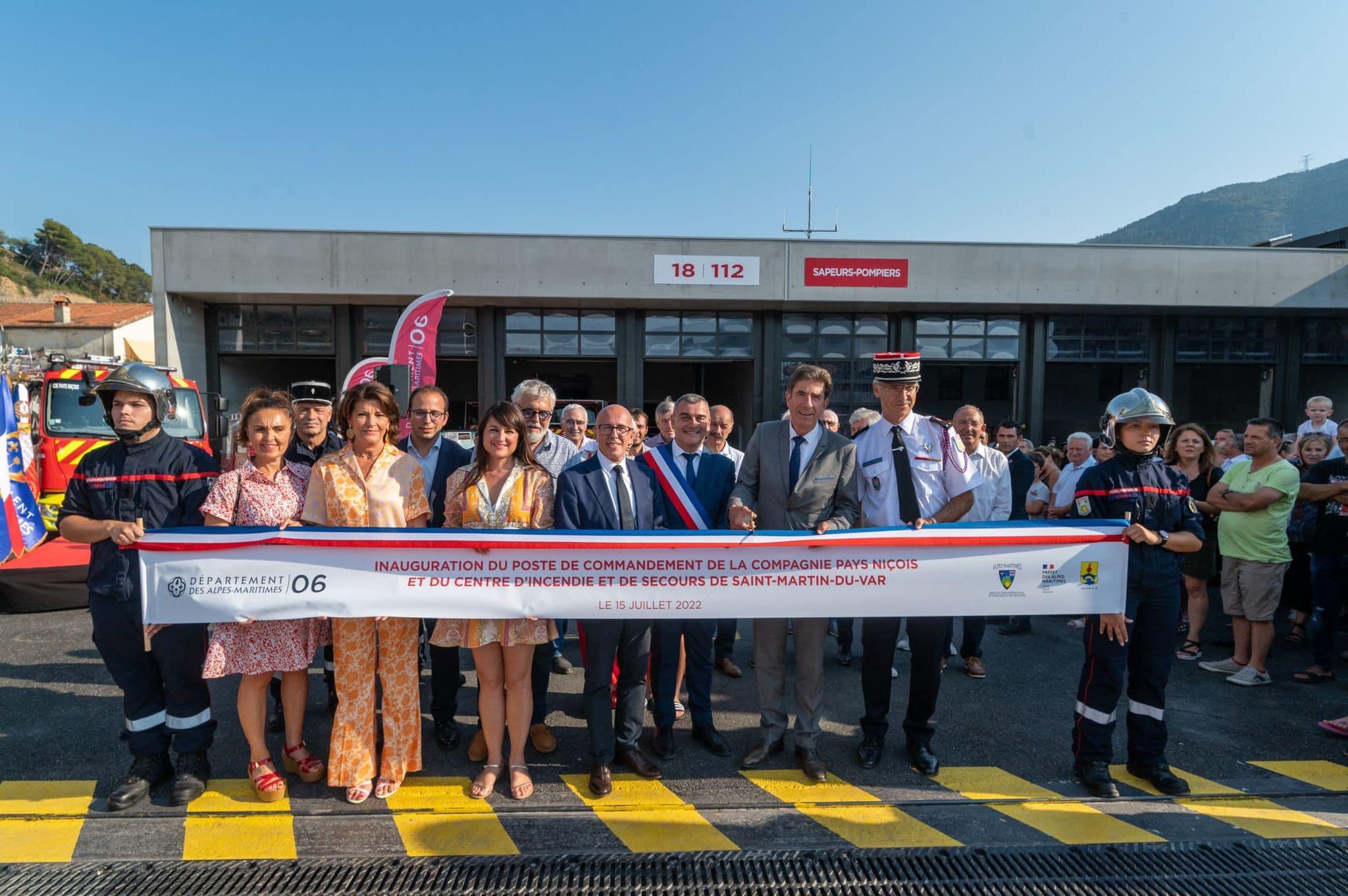 Inauguration caserne des sapeurs pompiers de Saint-Martin-du-Var