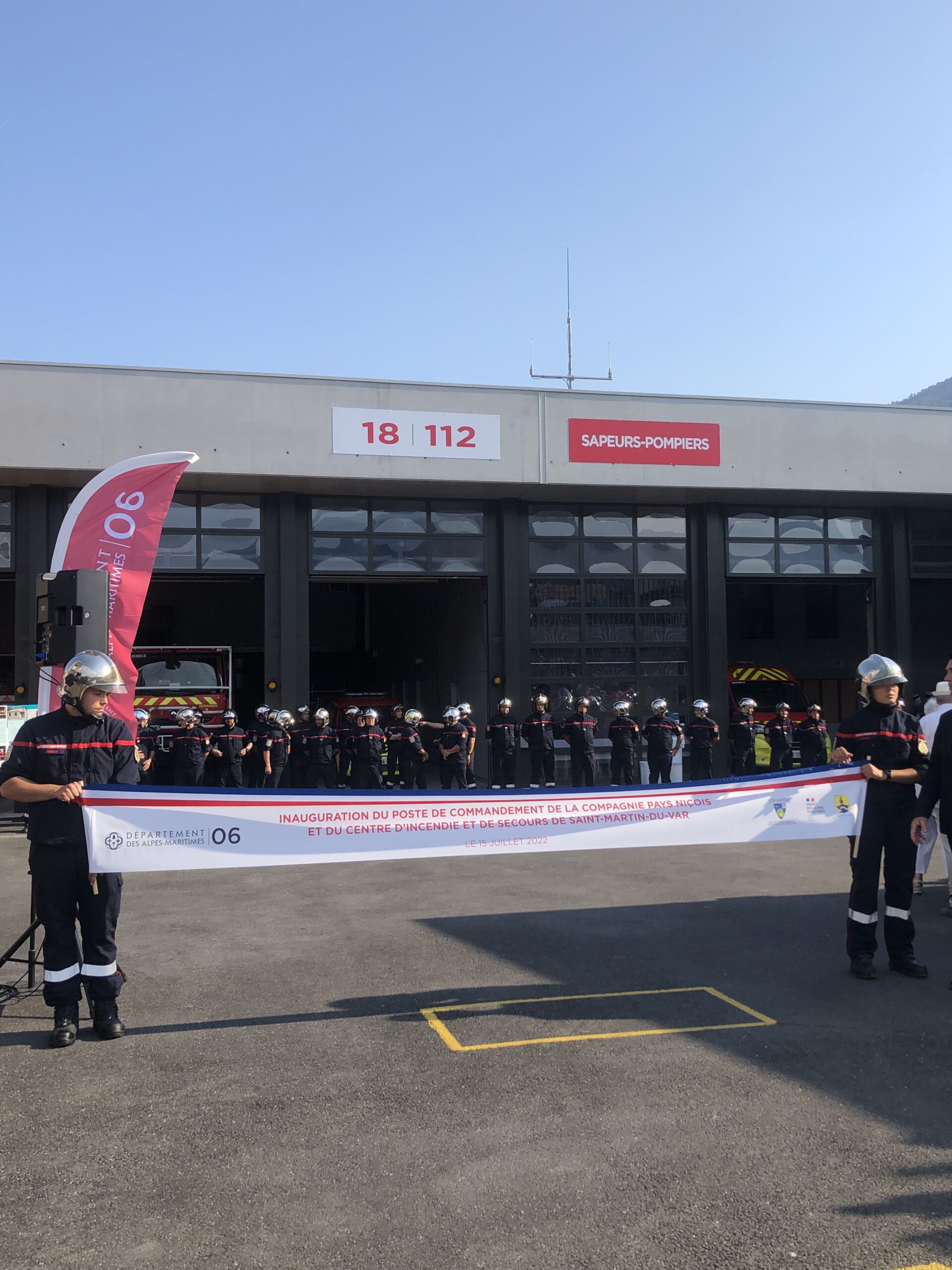 Inauguration caserne des sapeurs pompiers de Saint-Martin-du-Var