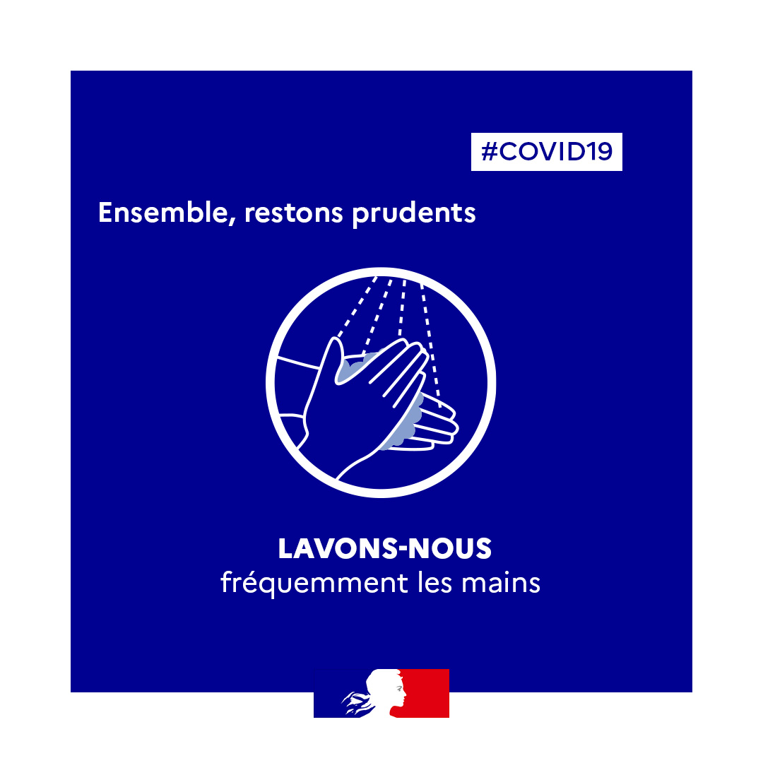 Lavons nous fréquemment les mains - Covid 19